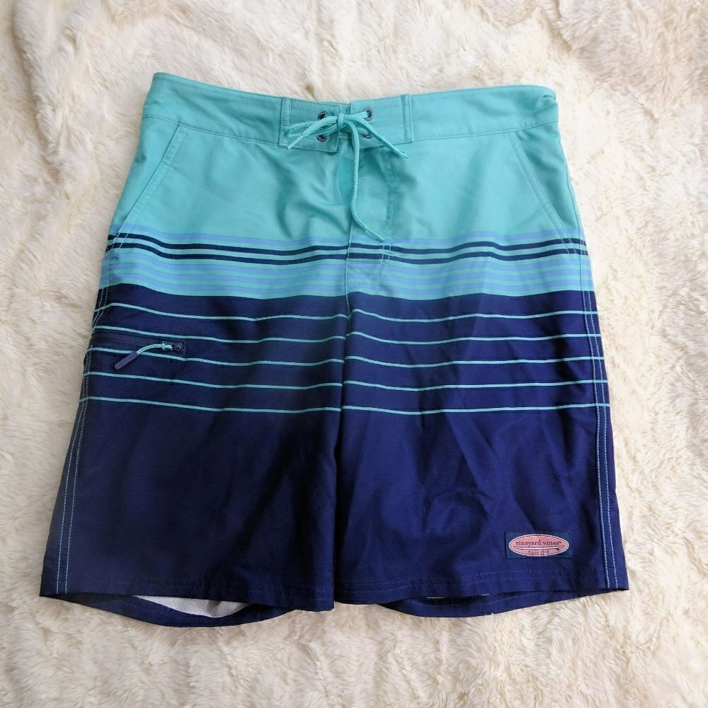 Vineyard Vines Blue Swim Board Shorts/Trunks Size 30 EUC